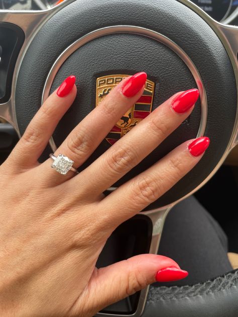 Red Mars Nails, Red Nail Dip Powder, Dip Nails Red, Red Dip Powder Nails, Power Dip Nails Ideas, Red Dip Nails, Power Nails, Red Mars, 2024 Nails