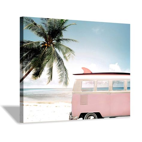 PRICES MAY VARY. Beach Paintings for Wall: Light pink car with surfboard & palm in the fair weather. This beach canvas wall art will brings you a fresh color and vacation feeling as a decoration for your home or office Pink Car Canvas Art: Decorate your living space with interesting, compelling and original beach artwork for walls that makes a statement and tells a story, outfit your home with magnificent masterpieces without making a dent in your wallet Beach Car Canvas Wall Art: With attention Car With Surfboard, Pictures Room Decor, Palm Painting, Coastal Art Painting, Ocean Paintings On Canvas, Surfboards Artwork, Palm Tree Wall Art, Beach Canvas Wall Art, Coastal Artwork