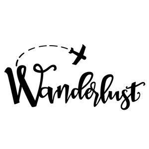 wanderlust travel phrase Wanderlust Font, Travel Phrases, Memorial Decals, Wall Writing, Christmas Chevron, Map Globe, Silhouette America, Arrow Design, Silhouette Design Store