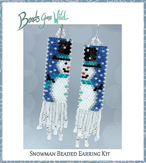 Christmas Earrings - Amazon.com, everybody's favorite online store. Click to buy everything you desire today. Bead Loom Kits, Loom Jewelry, Holiday Beading, Earring Kit, Seed Bead Patterns, Beaded Christmas Ornaments, Christmas Bead, Bead Weaving Patterns, Seed Bead Tutorial