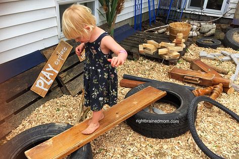 Outdoor Loose Parts, Playground Makeover, Large Playground, Outdoor Play Space, Outdoor Learning Spaces, Outdoor Play Spaces, Toddler Outdoor, Outdoor Play Areas, Toddler Classroom