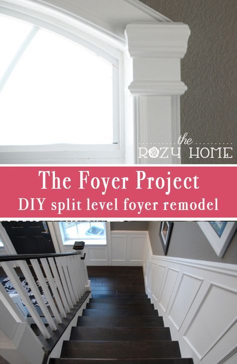 Split Level Foyer, Foyer Remodel, Split Level Entry, Carpet On Stairs, Split Entry Remodel, Bi Level Homes, Split Level Remodel, Split Foyer, Split Level House