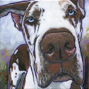 Massive Dog, Great Dane Art, Massive Dogs, Paintings Illustration, Elegant Dog, Great Dane Puppy, Dane Dog, Great Dane Dogs, Labrador Retriever Puppies