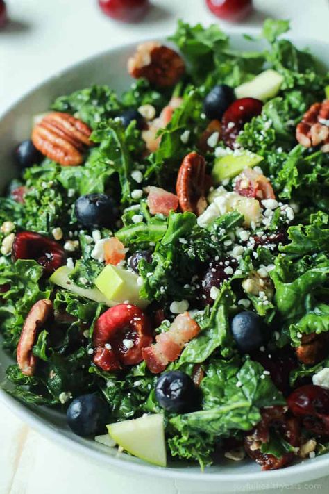 Citrus Salads, Summer Kale Salad, Salad With Blueberries, Low Carb Veggie, Salad With Balsamic Vinaigrette, Healthy Weekly Meal Plan, Healthy Dieting, Salad With Balsamic Dressing, Salad Kale