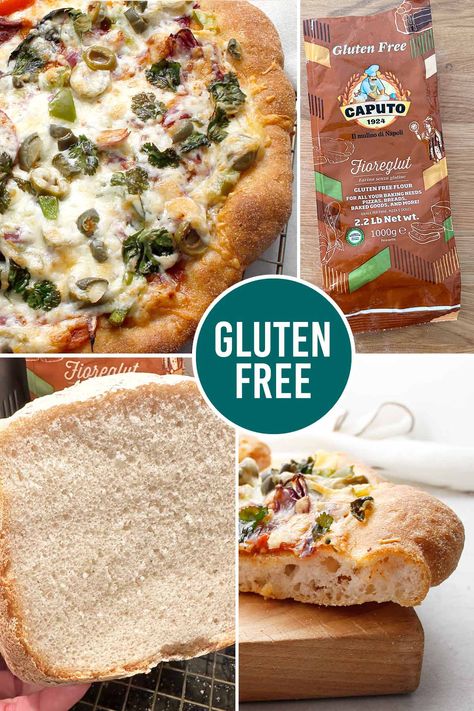 Gluten Free Bread Flour Recipe, Gluten Free Italian Bread, Pizza Crust Recipes, Gluten Free Bread Recipe, High Protein Gluten Free, Gluten Free Pizza Recipes, Gluten Free Flour Recipe, Gluten Free Sandwich Bread, King Arthur Gluten Free