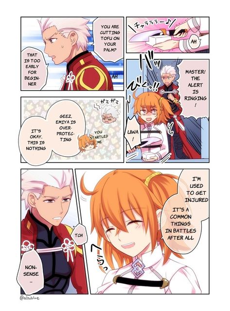 Gudako tries Emiya's cooking set - Album on Imgur Archer Emiya, Fate Archer, Dr Fate, Ibaraki, Fate Stay Night Anime, Cooking Set, Minecraft Art, Fate Anime Series, Fate Zero