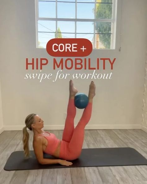 Workout 7 Days, Core Mobility, Barre Core, Ball Workouts, Workout Core, Pilates Workout Plan, Pilates Ball, Pilates At Home, Training Workouts