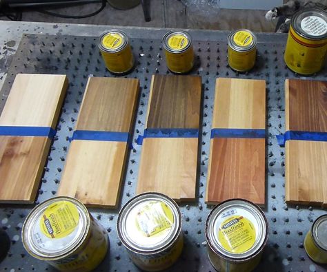 The Affects of Different Stains on White Pine Wood Early American Stain On Pine, Staining Pine Wood, Minwax Stain Colors, Red Oak Stain, Red Mahogany Stain, Driftwood Stain, Special Walnut Stain, Stain On Pine, Minwax Stain