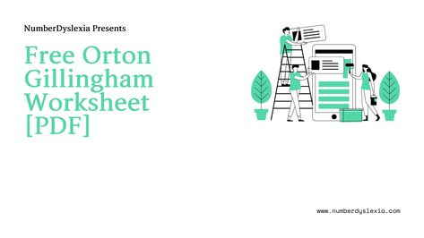 Free Printable Orton Gillingham Worksheet with Template [PDF] Number Sense Worksheets, Visual Therapy, Structured Literacy, Free Printable Numbers, Handwriting Practice Worksheets, Phonics Rules, Orton Gillingham, Red Words, A Worksheet