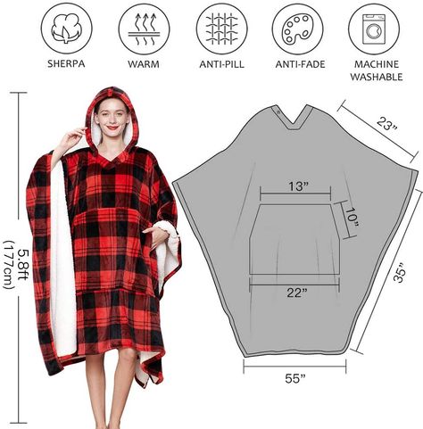 oversized Christmas Wearable Cosy Giant Huggle Sherpa Big Hoodie Blanket Sweatshirts Adult Hooded Blanket Joululahjat Diy, Big Hoodie, Hoodie Sewing, Blanket With Sleeves, Hoodie Sewing Pattern, Sewing Tops, Sewing Machine Projects, Hoodie Pattern, Beginner Sewing Projects Easy