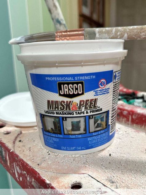 Testing Instagram Influencers’ Product Recommendations - Jasco Mask & Peel Liquid Masking Tape & Primer - Addicted 2 Decorating® Masking Tape Diy, Painted Window Frames, Diy Instagram, Construction Tools, Peel Off Mask, Instagram Diy, Painting Trim, Product Recommendations, Window Painting