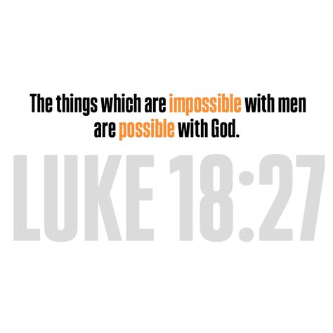 Comment Amen 🙌 . . Luke 18:27 The things which are impossible with men are possible with God. . . #faithoverfear #dailyword #dailyquotes #dailypromise #impossible #impossibleisnothing #possible #godwithyou #godhasaplanforyou Jesus Return, Daily Word, Faith Over Fear, Daily Quotes, The Things, Jesus