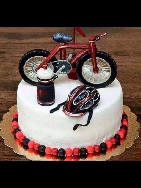 Dorty Happy Birthday Bicycle, Mountain Bike Cake, Bicycle Birthday Parties, Cycling Cake, Happy Birthday Cake Writing, Boy Birthday Pictures, Bicycle Cake, Bike Cake, Bike Cakes