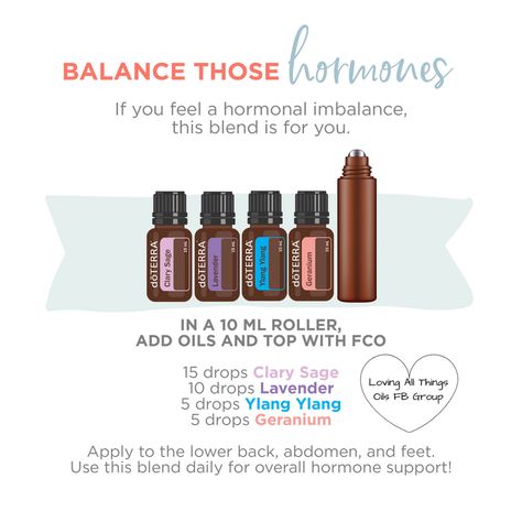 Hormone Essential Oil Blend, Hormone Balance Essential Oil Blend, Hormone Balancing Essential Oils, Essential Oil Spray Recipes, Essential Oil Roller Bottle Recipes, Doterra Essential Oils Recipes, Essential Oil Diffuser Blends Recipes, Hormone Support, Hormonal Imbalance