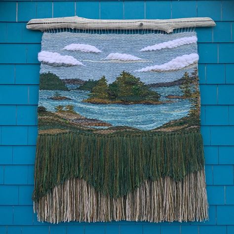 Weaving Mountains, Nature Macrame, Woolly Thyme, Woven Wall Hanging Diy, Simpul Makrame, Weaving Book, Small Tapestry, Handwoven Tapestry, Straight Natural