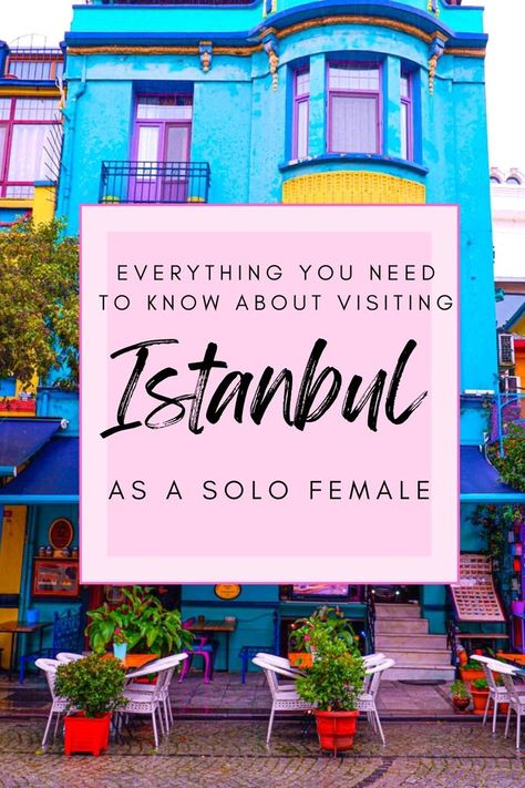 Colorful street cafés in Istanbul, Turkey Istanbul Travel Guide, Turkey Vacation, Visit Istanbul, Istanbul Travel, Solo Trip, Travel Safety, Sustainable Tourism, Eco Friendly Travel, Turkey Travel