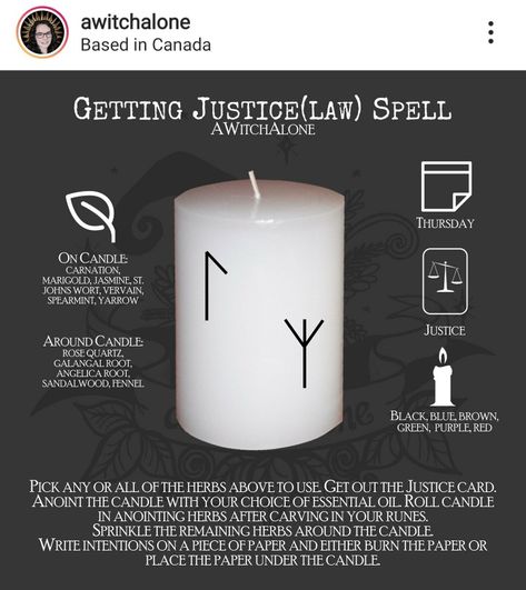 Justice Spells Witchcraft, Court Case Spell Jar, Justice Spell Jar, Justice Spells Witches, Court Case Candle Spell, Black Candle Magic, Legal Spells, White Candle Magic, Justice Spells