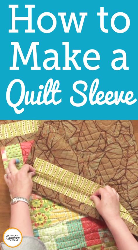 Diane Harris walks you through each step on how to successfully make easy sleeves for the back of your quilts. Find out how to attach a sleeve to hang your quilt up for display. See several examples and learn how to utilize your waste fabrics through making a sleeve. Use these awesome techniques to make your own sleeves for your quilts at home. Quilt Hanging, Making A Quilt, Quilt Techniques, Quilt Hangers, Quilt Blocks Easy, Patchwork Ideas, Quilt Tips, Quilt Display, Quilted Sleeves