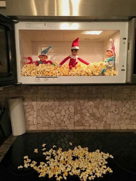 100+ Elf on the Shelf Ideas for Kids With Messages Which Kids Are Gonna Love - Hike n Dip Elf On The Shelves, Elf Ideas Easy, Awesome Elf On The Shelf Ideas, Elf Magic, Holiday Activities For Kids, Elf Activities, Xmas Elf, Elf Antics, Elf Fun