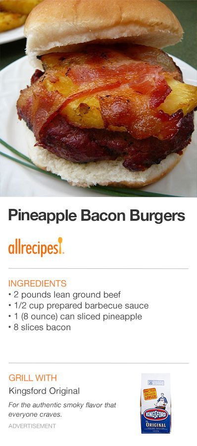 Bacon Burger Recipes, Bacon Burgers, Pizza Sandwich Recipe, Tailgating Ideas, Bacon Grill, Grilled Recipes, 1000 Dollars, Bacon Burger, Fresh Pineapple