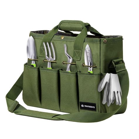 Raynesys (As an Amazon Associate I earn from qualifying purchases) Tool Bag Organization, Electrician Tool Bag, Tool Tote Bag, Canvas Tool Bag, Garden Tool Bag, Tote Bag Organizer, Multi Pocket Bag, Garden Tote Bag, Tool Tote