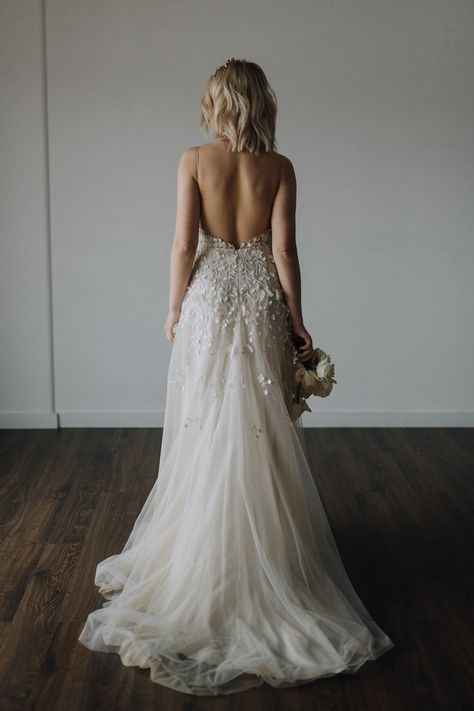 Boho Wedding Dress Backless Lace, Sleeveless Open Back Wedding Dress, Open Back Wedding Gown, Alexander Grecco Bridal, Strappy Back Wedding Dress, Wedding Dress Back Design, Strappy Wedding Dress, Gown Images, Wedding Dress Backless