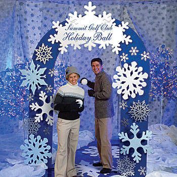 Dazzling Snowflake Arch Each Winter Carnival Decorations, Winter Wonderland School Decorations, Winter Wonderland Theme Decorations, Winter Wonderland Photo Booth, Wonderland Party Theme, Winter Wonderland Party Theme, Snowflake Party, Winter Wonderland Decorations, Dance Decorations