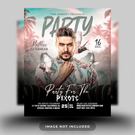 Music party social media post instagram ... | Premium Psd #Freepik #psd #club #night-club #music-poster #party-poster Dj Poster, Dj Flyer, Creative Post, Free Psd Flyer Templates, Free Psd Flyer, Poster Psd Free Download, Psd Flyer Templates, Club Music, Social Media Poster