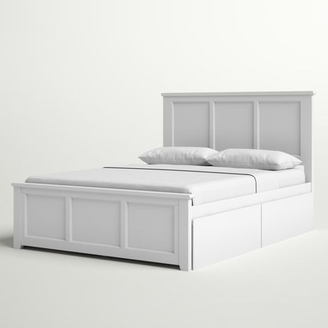 Lark Manor Amear Solid Wood Storage Platform Bed with Under Bed Drawers & Reviews | Wayfair Trendal Bed, Shuffles Bedroom, Queen Bed Storage, Bed Frames With Storage, Bed Frame Full, Beds With Storage, Bed Drawers, Suite Design, Storage Platform Bed