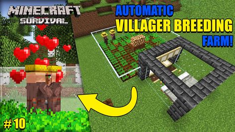 Minecraft Minecraft Villager Breeder, Villager Breeder, Farm Minecraft, Minecraft Gameplay, Playing Minecraft, Minecraft Survival, Buried Treasure, Bell Icon, How To Play Minecraft