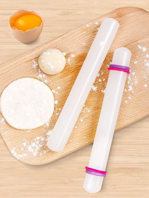 1pc Non-stick Rolling Pin, Adjustable Dough Roller For Baking Fondant cake making toolsI discovered amazing products on SHEIN.com, come check them out! Cake Making Tools, Baking Business, Cake Making, Making Tools, Fondant Cake, Rolling Pin, White Collar, How To Make Cake, Amazing Products