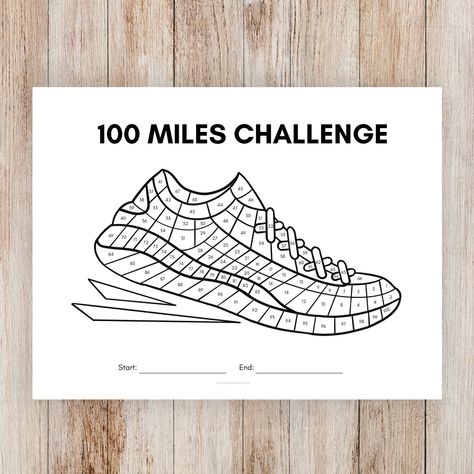 This 100 miles walking/running tracker is a fun and simple way to track your fitness goals!  ➤ This is a digital download. Simply print the PDF and begin your journey. You can print as many times as you need.  ➤ Print and color in or use on a tablet! ➤ You can find the bundle for this product here: https://www.etsy.com/yourfrugalfriend/listing/1737604306/ INSTANT DOWNLOAD: This is a digital product. No physical product will be sent. PLEASE NOTE: This item is not digitally editable. Once payment Miles Tracker, Running Tracker, Walking Club, Running Challenge, Printable Workout, Workout Tracker, Challenge Tracker, Running Track, Tracker Printable