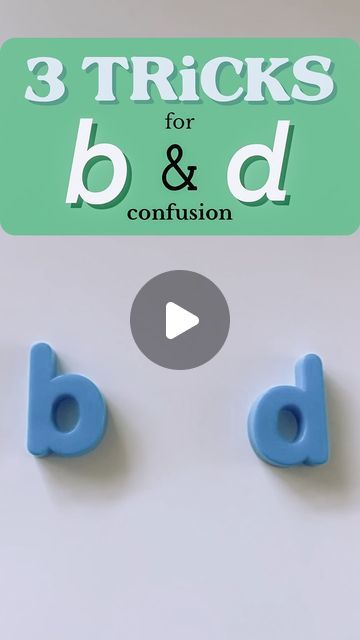 Tavia Young  Literacy Advocate on Instagram: "b & d - possibly the most confusing 2 letters for little ones to learn to write & read ➡️ use these 3 tricks to help! 

1. Using a piece of paper, write a capital B and a capital D.  Take a lighter color and write a lowercase b inside the B to show your child that the lowercase b actually lives inside a capital B - so whenever we see a b or want to write a b, think of the capital letter to help!

2. When we write or read, we always move from left ➡️ right.  So… the b starts with a straight line down and the d starts with a circle.  When we pronounce the sounds, our 👄 lips 👄 actually tell us which letter it is… lips closed like a straight line —— when we make the sound for b (just like how we start the b with a straight line), and 👄 lips 👄 o D And B Confusion, B D Confusion, B And D Anchor Chart, B D P Q Confusion, B And D Confusion, B And D, Capital B, Bat And Ball, Practice Tracing