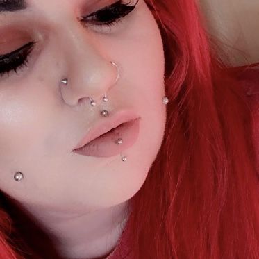 Left nostril, right nostril, Medusa, septum, vertical labret, cheeks Vertical Labret And Medusa, Medusa And Vertical Labret Piercing, Vertical Labret Piercing, Vertical Labret, Labret Piercing, Hoop Ring, Nostril Hoop Ring, Piercings, Nose Ring