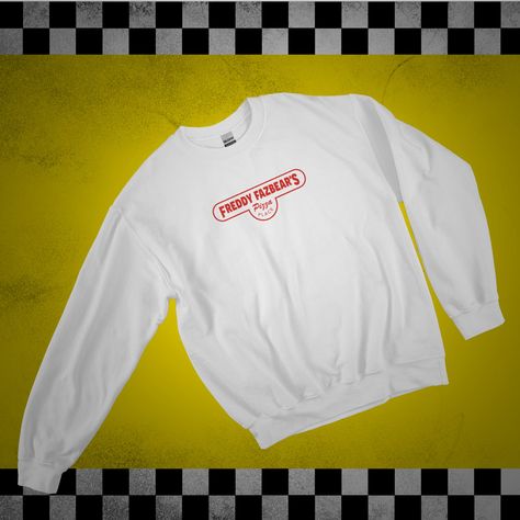 Freddy Fazbear's Pizza Place Sweatshirt based on FNAF Movie. Five Nights at Freddy's Movie. Fnaf merch, fnaf movie, fnaf sweatshirt, fnaf pizza Gamer Bf, Fnaf Merch, Five Nights At Freddy's Movie, Fnaf Freddy Fazbear, Freddy Movie, Birthday Presents For Friends, Fnaf Freddy, Fnaf Movie, Pizza Place