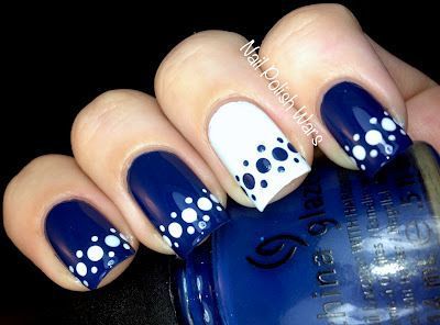 40 Lovely Polka Dots Nail Art Ideas You Need to Know for Summer - EcstasyCoffee Dot Nail Art Designs, Nail Options, Blue Nail Art Designs, Polka Dot Nail Art, Blue And White Nails, Dot Nail Art, Blue Nail Art, Polka Dot Nails, White Nail Art