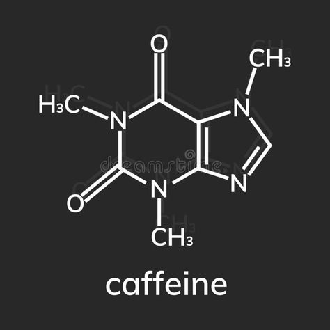 Caffeine Formula, Patch Ideas, Background Dark, Chemical Formula, Photoshop Effects, Background Illustration, Dark Background, Dark Backgrounds, Stock Vector