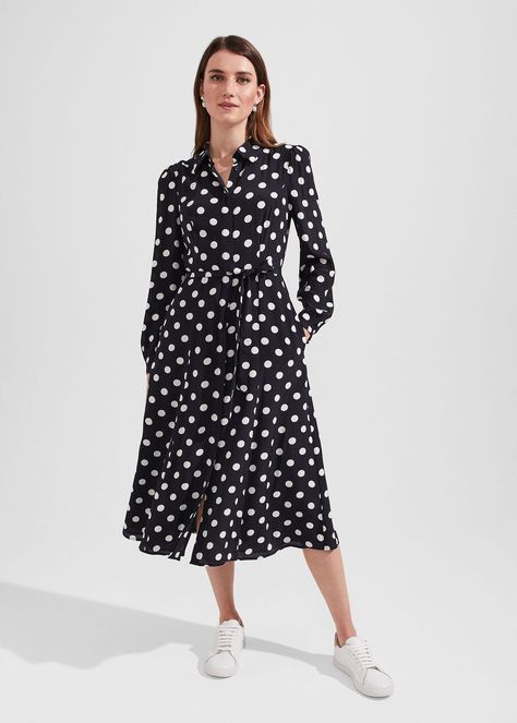 Shop Savannah Dress by HOBBS online - all the latest luxury British fashion along with exclusive online offers. Free UK delivery for all orders over £150. Hobbs London, Holiday Skirts, Casual White Dress, Petite Coat, Evening Dresses Cocktail, London Dresses, British Fashion, Formal Style, Guest Outfit