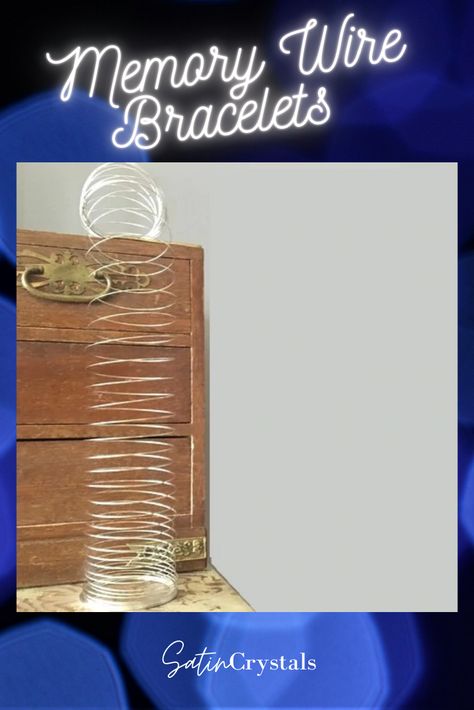 Did you ever play with slinkies as a kid? I may be aging, but I remember these serpentine metal coils providing endless hours of fascination as they slunk their way down carpeted stairs. Why am I reminiscing about this old school toy, you ask? Because of memory wire bracelets. For those unfamiliar with memory wire bracelets, they are essentially steel slinky rings you can bead and wear as multi-layered jewels. Carpeted Stairs, Old School Toys, Wire Bracelets, Adjustable Jewelry, Memory Wire Bracelets, Healing Jewelry, Memory Wire, Wire Bracelet, Red Crystals