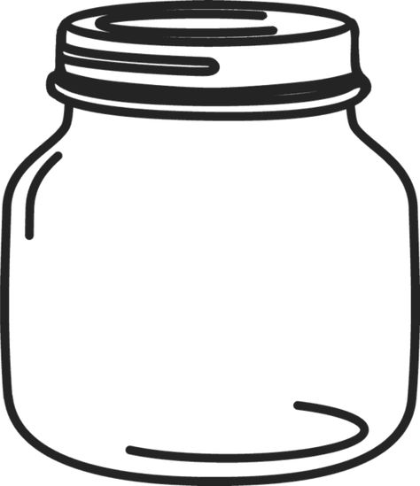 Mason Jar Drawing, Mason Jar Clip Art, Jar Drawing, Jar Clipart, Jar Printable, Book Black And White, Creative Clips Clipart, Ball Jar, Png Free Download