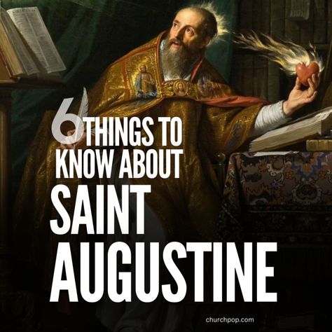 6 Amazing Facts About the Great Saint Augustine Every Catholic Should Know Holy Spirit Prayer, Catholic Theology, St Monica, Augustine Of Hippo, Catholic Churches, Nature Of God, Saint Augustine, Finding God, Philosophers