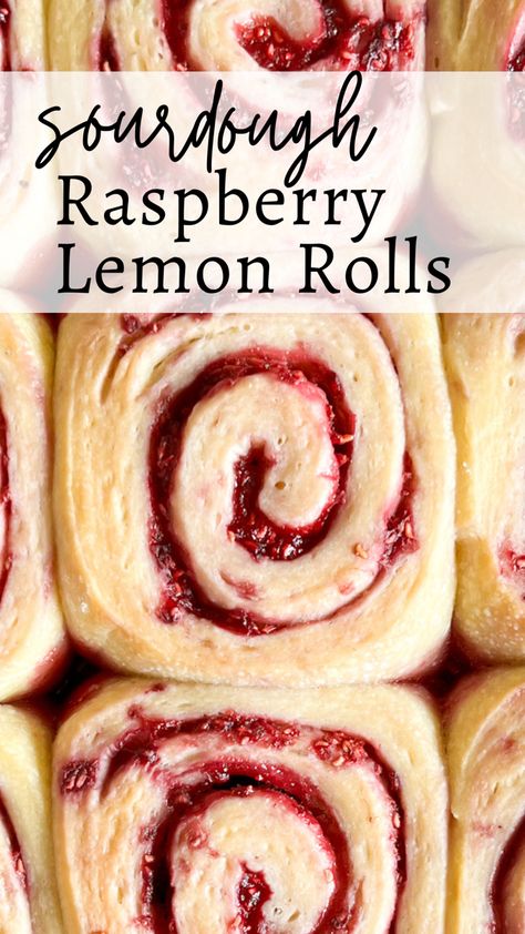 Sourdough Raspberry, Lemon Rolls, Recipe Using Sourdough Starter, Sourdough Rolls, Sourdough Cinnamon Rolls, Sourdough Starter Discard Recipe, Lemon Cream Cheese Frosting, Lemon Cream Cheese, Homemade Sourdough Bread