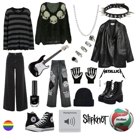 Korn Outfit, Ftm Outfits, Alt Style Outfit, Geeky Clothes, Casual Goth, Alt Outfits, Punk Outfits, Tomboy Fashion, Goth Outfits