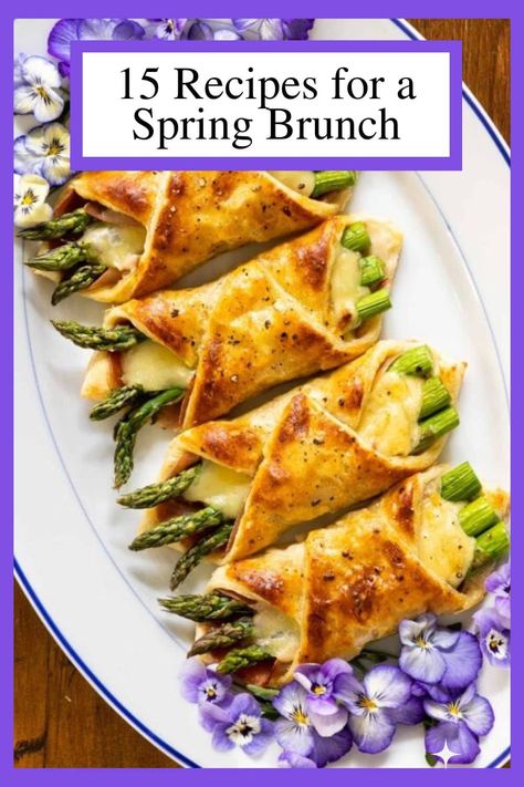 Spring is the perfect time to host family and friends for brunch. We've got 15 great brunch recipes that everyone will love! #brunch #springrecipes #easyentertaining via @cafesucrefarine Easy Luncheon Recipes, Light Brunch Recipes, Brunch For One, Asian Brunch Ideas, Brunch Side Dishes, Savory Brunch Ideas, Brunch For Two, French Brunch, Wedding Recipes