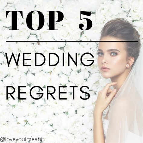 I have dug into various wedding-related social networking groups and rallied up 5 of the most common things that brides regret not doing at their wedding, and why they regret it... give these some second thought! Things Brides Regret Not Doing, Wedding Regrets, Social Networking, Planning Tips, Small Wedding, 5 Things, Social Networks, Things That, Wedding Planning