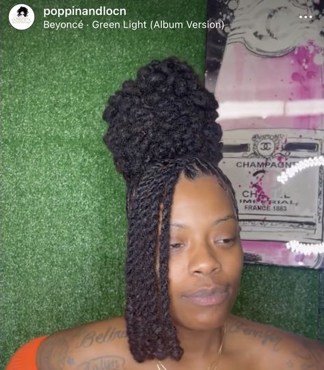 Loc Styles To The Side, Unique Loc Styles Long, Locs Ponytail Styles, Unique Loc Styles Short, Dreads Styles For Women, Locs Styles, Soft Locs, Weave Ponytail Hairstyles, Loc Hairstyles