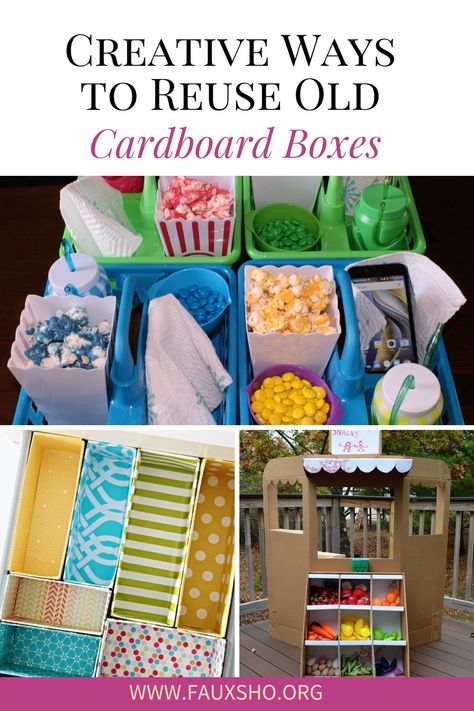 Don’t toss those cardboard boxes! Check out these creative ways to repurpose them into something useful and fun. From storage solutions to crafty projects, there’s a world of possibilities in every box! Box Upcycle, Recycle Cardboard, Single Mom Budget, Cardboard Drawers, Recycle Cardboard Box, Cardboard Play, Boxes Diy, Play Market, Penny Pinching