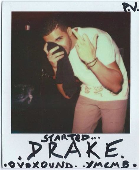 Drake Polaroid, Champagne Papi, Starting From The Bottom, Kanye West, Drake, You Never, Polaroid Film, Champagne, Pastel