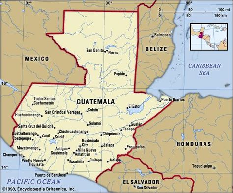 Guatemala | Britannica.com World Map Europe, Silly Thoughts, Amatitlan, North America Continent, Cartography Map, List Of Cities, Guatemala City, Tegucigalpa, Crazy Ideas