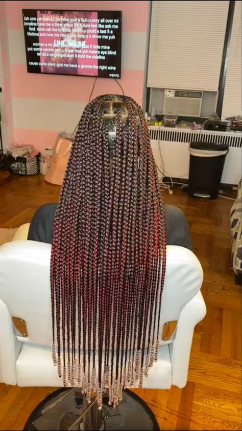 Braids With Box Braids, Cute Box Braids, Big Box Braids, Ig Video, Styles Braids, Big Box Braids Hairstyles, African Hair Braiding Styles, Long Box Braids, Box Braids Hairstyles For Black Women